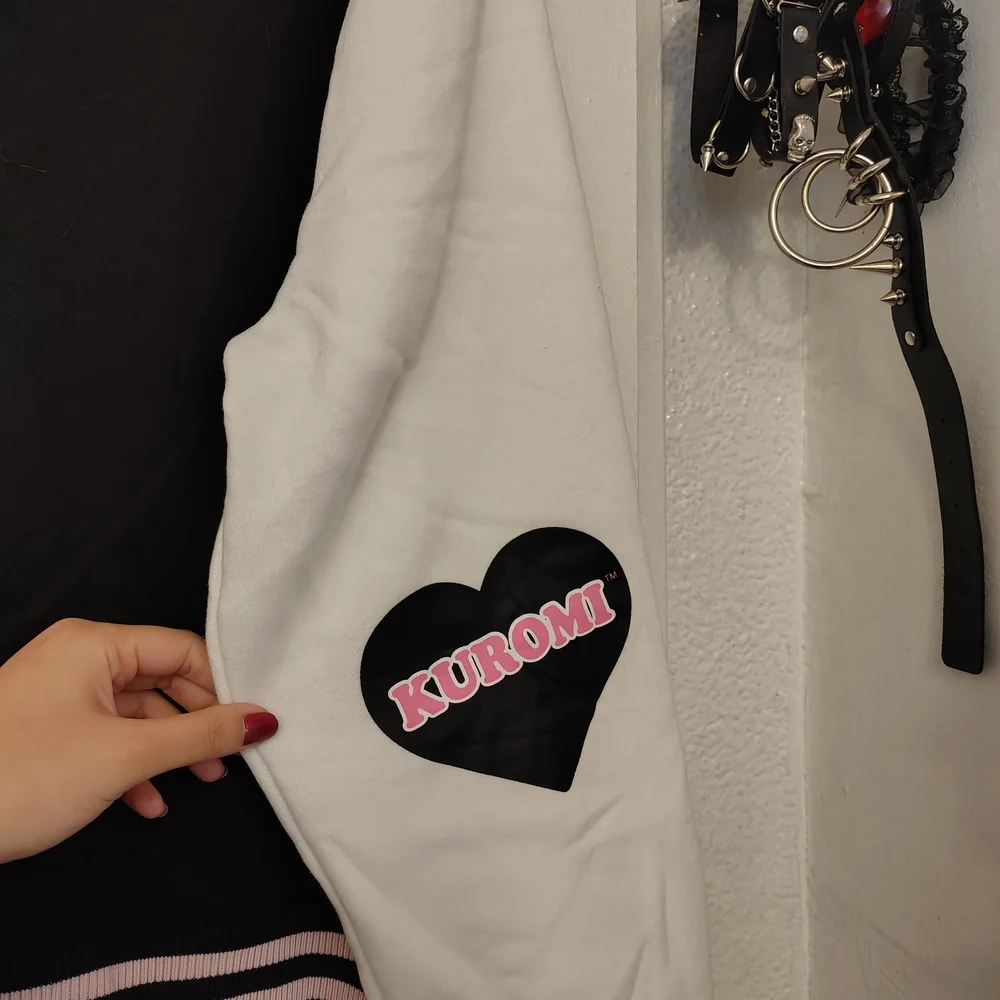 Pink and Black Varsity Jacket with Cartoon Characters - Picture 7 of 7